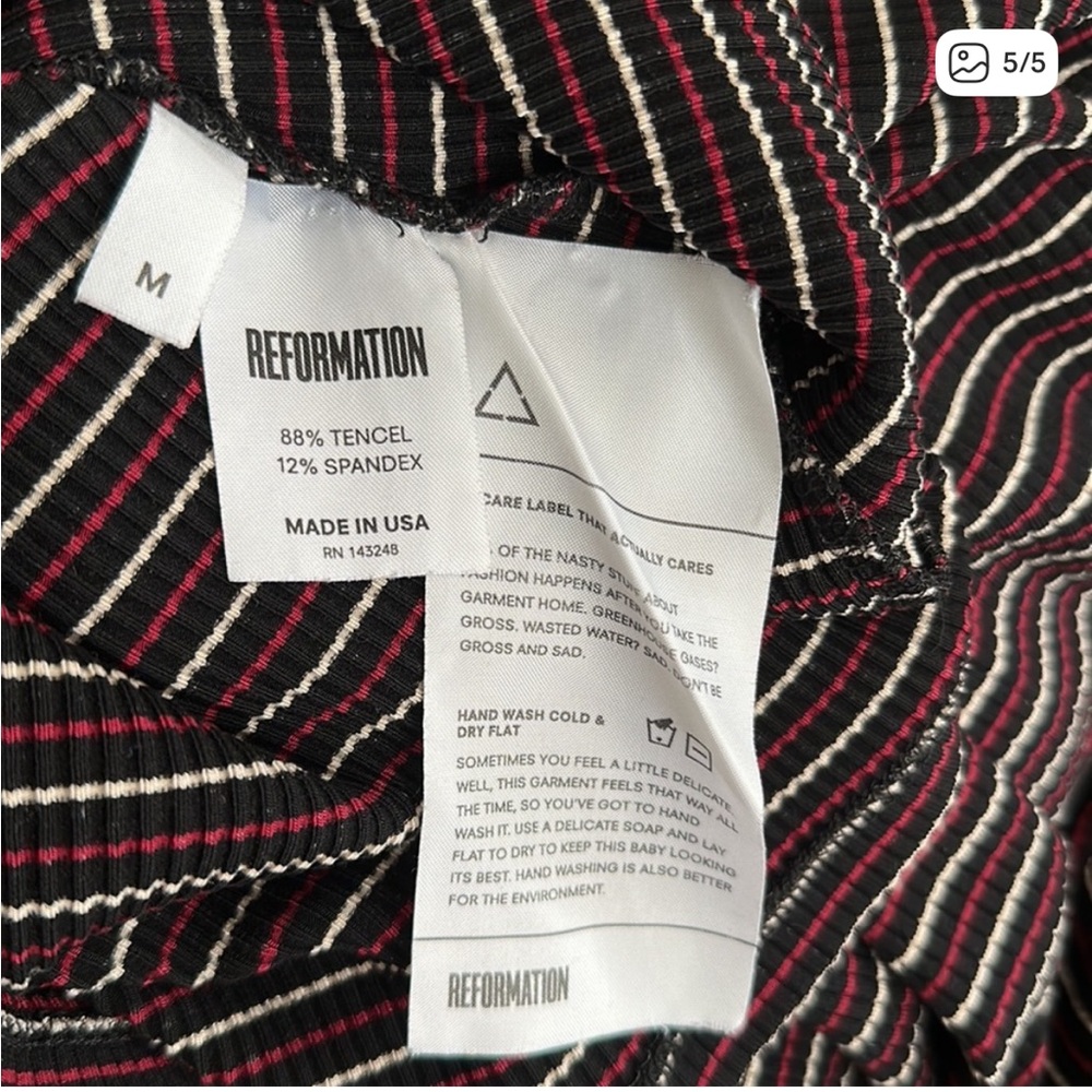 Reformation - Long Sleeve Striped Turtleneck - Picture 5 of 5